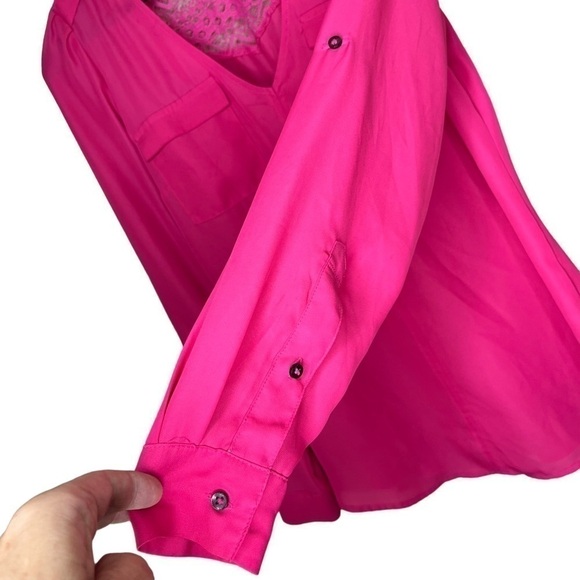 Candies hot pink blouse top - Picture 5 of 8